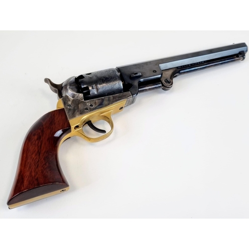 152 - A Deactivated 1851 Uberti Model Navy Black Powder Revolver Pistol. Muzzle loading. Calibre -.36. 7.5... 