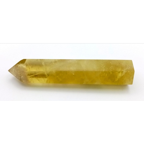 182 - A large natural quartz crystal (Variety: CITRINE, often called lemon quartz) in excellent condition ... 