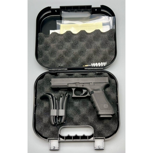 46 - A Deactivated 9mm Glock Model 17 Generation 4 Semi-Automatic Pistol. Comes with extra grip sets and ... 