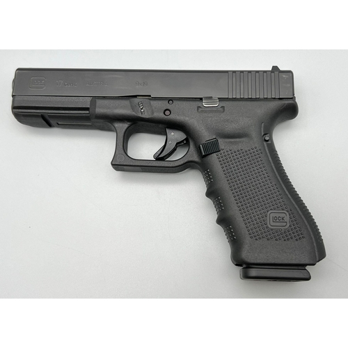 46 - A Deactivated 9mm Glock Model 17 Generation 4 Semi-Automatic Pistol. Comes with extra grip sets and ... 