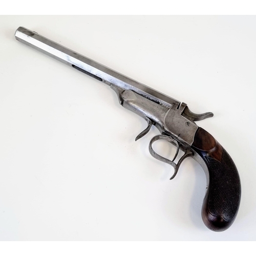 540 - A Deactivated Flaubert Hammer Single Shot Pistol. Would have taken a 9mm shot. Belgium made but no v... 