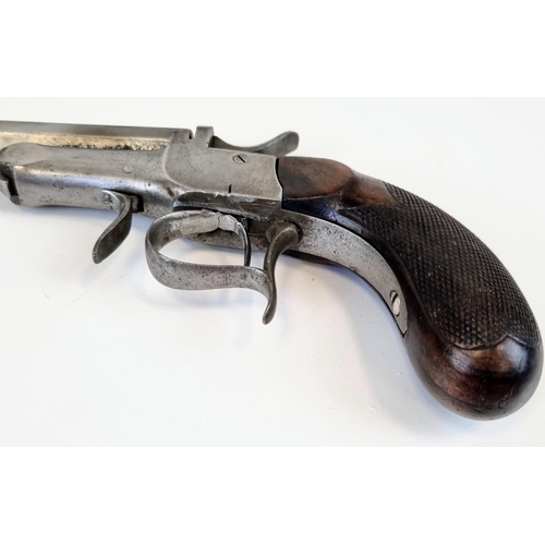 540 - A Deactivated Flaubert Hammer Single Shot Pistol. Would have taken a 9mm shot. Belgium made but no v... 