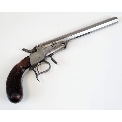 540 - A Deactivated Flaubert Hammer Single Shot Pistol. Would have taken a 9mm shot. Belgium made but no v... 