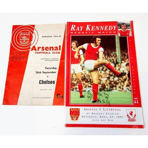 62 - A Selection of Fourteen Arsenal FC Programmes to Include: Arsenal v Anderlecht 1970 2nd leg, Arsenal... 