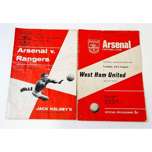 62 - A Selection of Fourteen Arsenal FC Programmes to Include: Arsenal v Anderlecht 1970 2nd leg, Arsenal... 