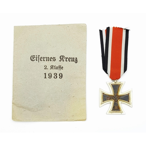 209 - WW2 German Late War Issue Iron Cross 2nd Class in Original Packet of Issue.