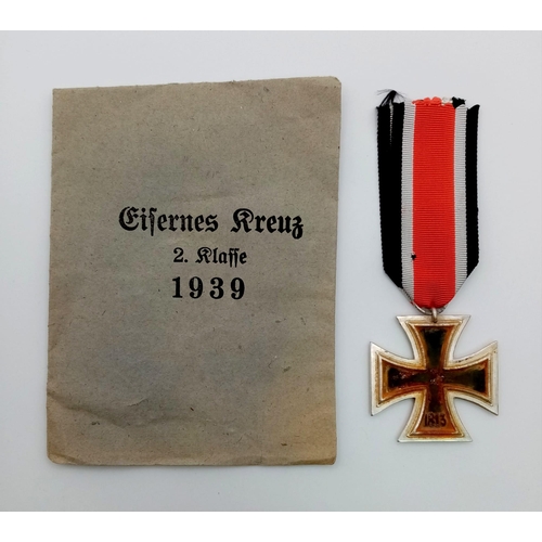 209 - WW2 German Late War Issue Iron Cross 2nd Class in Original Packet of Issue.