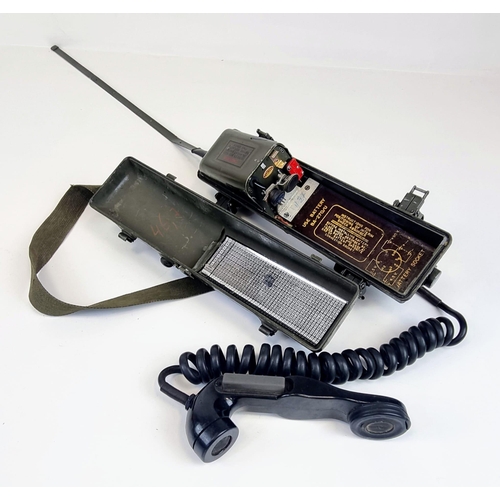 257 - Vietnam War Era US Army RT-196/PRC-6 Walkie Talkie – Untested.