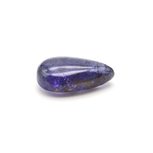 426 - An 11.95ct Blue Tanzanite Gemstone. Pear shape with an Anchorcert gem lab certificate.