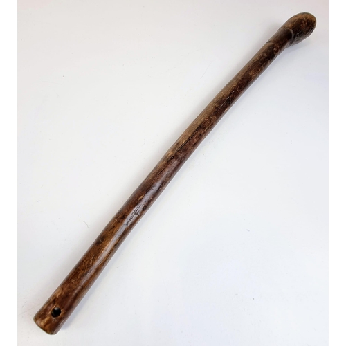 249 - A Vintage or Antique African Hardwood Runga (Throwing Stick or Club). 57cm Length