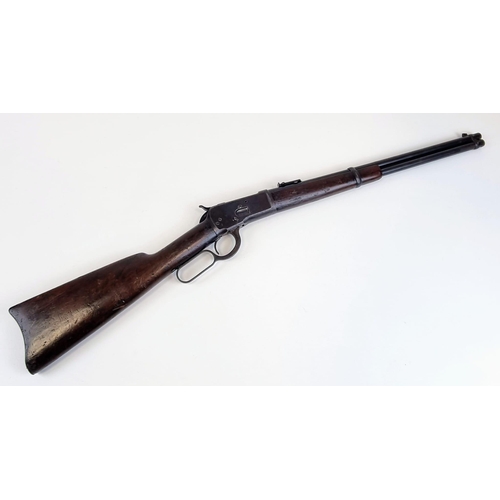 37 - A Rare 1892 Winchester Saddle Ring Carbine Lever Action Rifle. 44WCF (44-40) calibre. Manufactured i... 