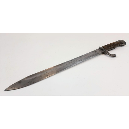 158 - WW1 German 98/05 Pattern Butcher Bayonet Dated 1915. Maker: Pack Ohlinger and Co. Solingen.