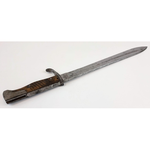 158 - WW1 German 98/05 Pattern Butcher Bayonet Dated 1915. Maker: Pack Ohlinger and Co. Solingen.