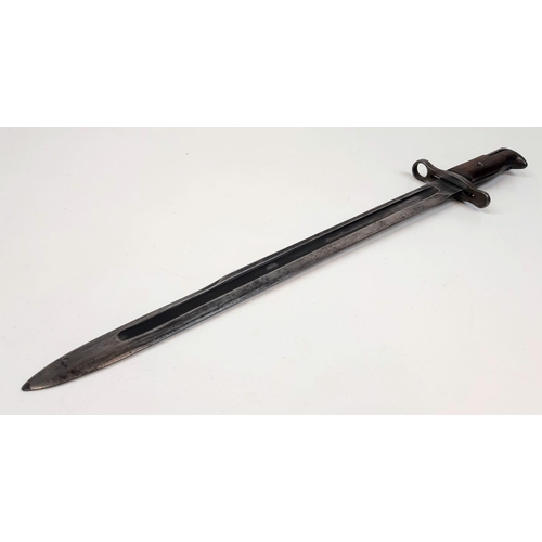 165 - WW1 US 1905 Pattern Springfield Bayonet. Maker: Rock Island Armoury 1907 Dated.