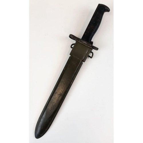 172 - WW2 US M1-E Garand Bayonet. A nice early 1916 dated 1905 pattern bayonet cut down for WW2 use. The v... 