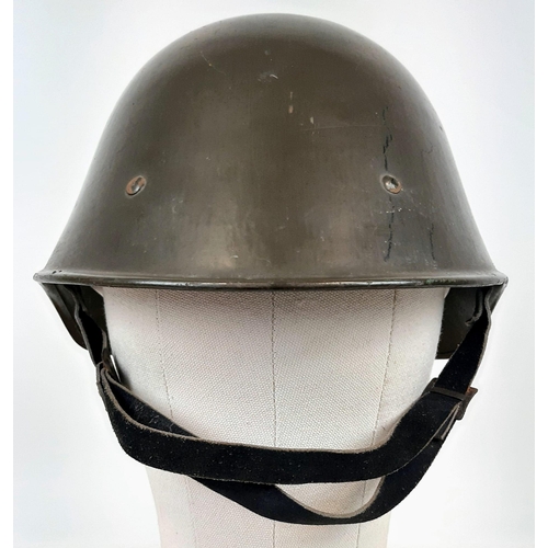 365 - A Dutch M34 WW2 Pattern Steel Helmet as Supplied by the Dutch Government to the Romanian Army During... 