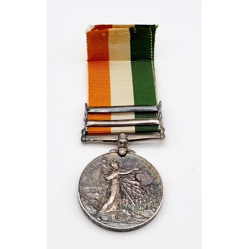 272 - A King Edward VII Medal with Clasps South Africa1901 and South Africa 1902. Named to 5489 Sgt G.Dalt... 