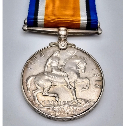 279 - A British War Medal and Mercantile Marine War Medal Pair - Named to Frederick Brown. Brown was a don... 