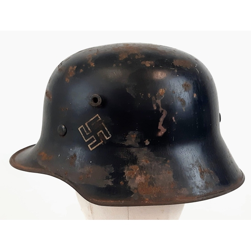 13 - 3rd Reich S.S.V.T. Mle 17 Helmet. Typical of the Period.