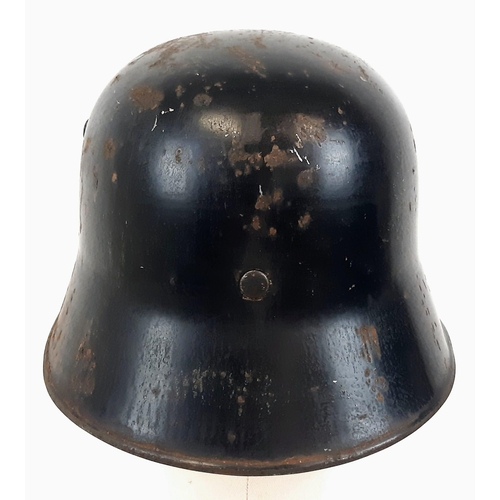 13 - 3rd Reich S.S.V.T. Mle 17 Helmet. Typical of the Period.