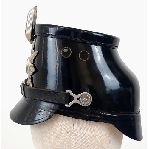 250 - Post War German Berlin Police Shako Helmet.