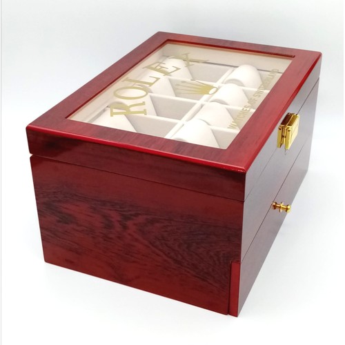 173 - Two-Tier Elite Watch Display Case - Perfect for Rolex Watches. 20 plush watch spaces on two levels. ... 