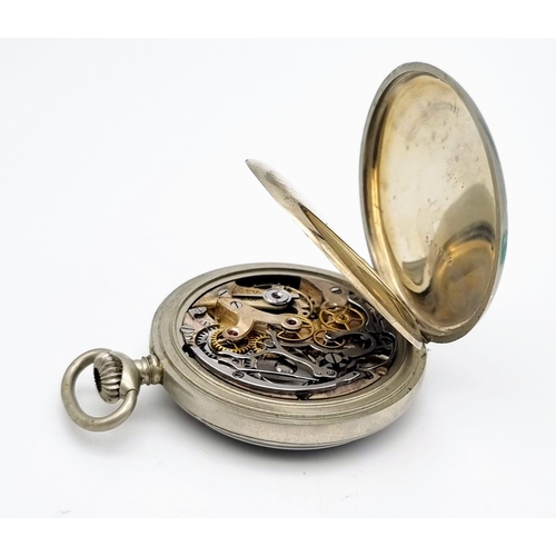 101 - A Very Rare Minerva 1940s WW2 German Nazi Kriegsmarine Chronograph Pocket Watch. These wartime timep... 