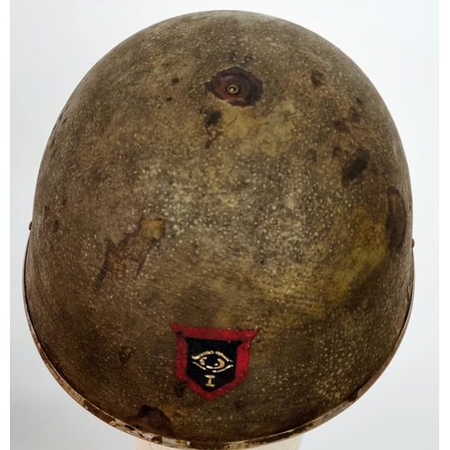 152 - WW2 British 1st Guards Division Tank Crew Helmet.