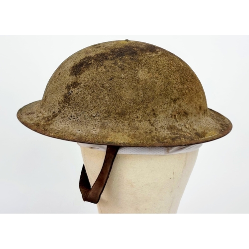 173 - WW1 British Somme Found Brodie Helmet Found in a Barn. In Condition as Found.