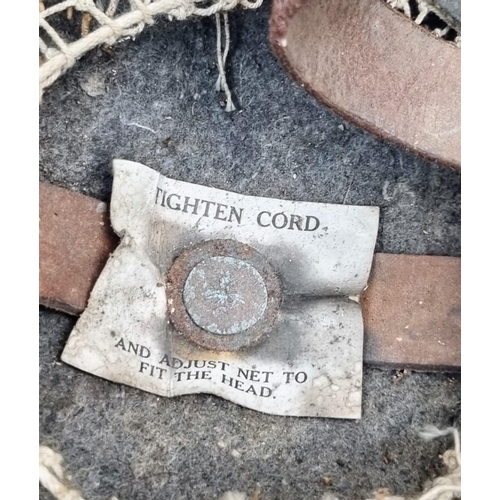 173 - WW1 British Somme Found Brodie Helmet Found in a Barn. In Condition as Found.