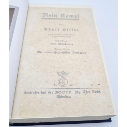 194 - WW2 German 1942 Dated Mein Kampf in Presentation Box (Broken Clasp).