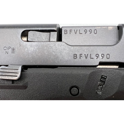 45 - A Deactivated 9mm Glock Model 17 Generation 5 Semi-Automatic Pistol. Comes with extra grip sets and ... 