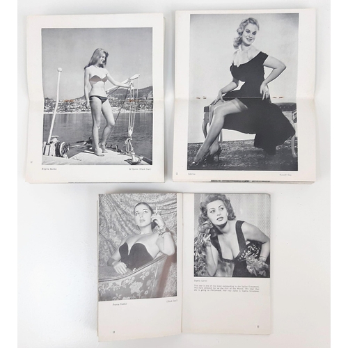 498 - The First Three Editions of 1950s Glamour Magazine Foto! No. 2 contains a Sophia Loren spread.... ap... 