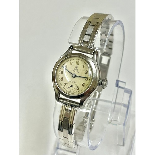 3 - Rolex Tudor oyster wristwatch ladies ( working ) , windee needs attention to screw in while in weari... 