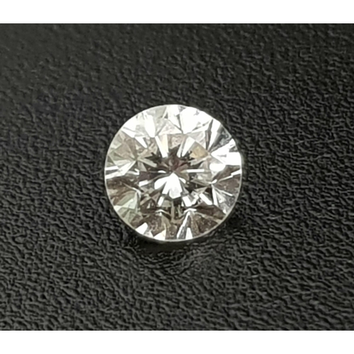 220 - A Round Brilliant Cut Diamond. 0.25ct. H/SI grade.