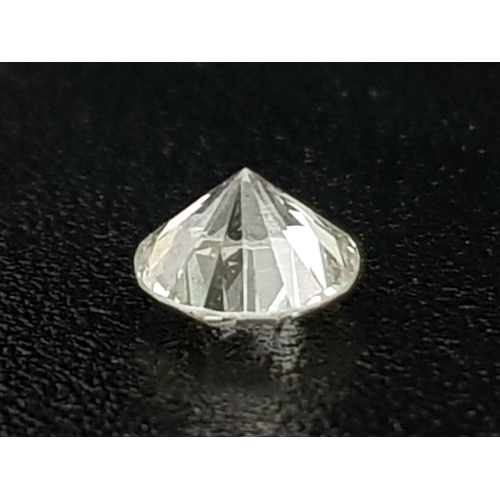 220 - A Round Brilliant Cut Diamond. 0.25ct. H/SI grade.