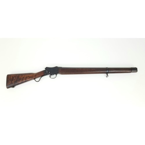 128 - A Rare Original Greener Mark III 1920s Police Shotgun. Takes a 14 bore brass shotgun cartridge that ... 