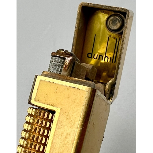 644 - A Vintage Yellow Enamel Dunhill Lighter. A/F