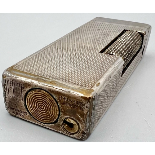 884 - A Vintage Dunhill Silver-Toned Lighter. As found