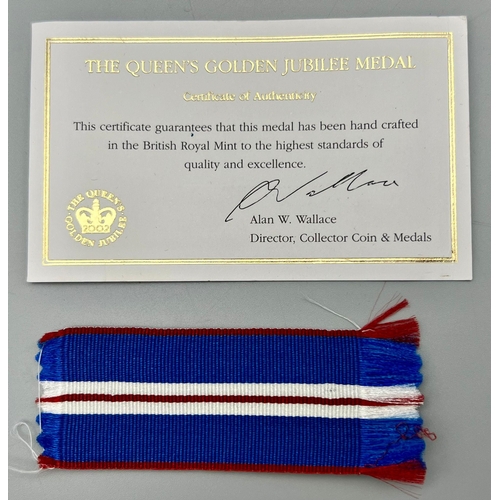 173 - A Metropolitan Police Service and Queens Golden Jubilee Medal - Plus a Met Police Whistle That Belon... 