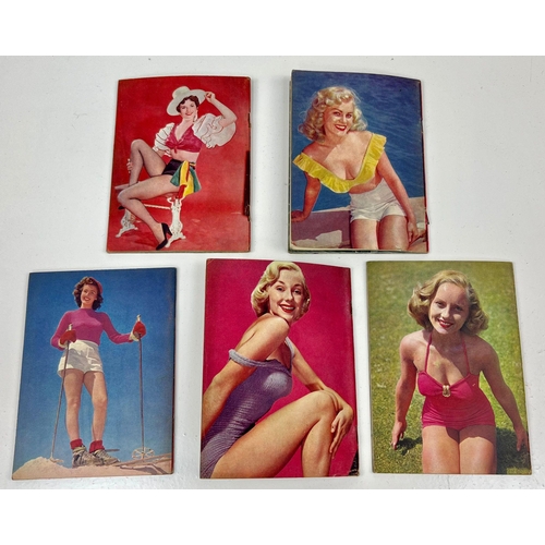 721 - Five Copies of the Ultra Rare 1950s Pocket Models Glamour Magazine. As found