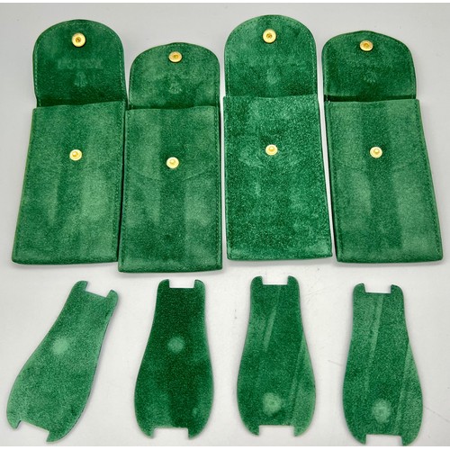 181 - Four ROLEX watch travel pouches with insert. In new/unused condition. Perfect for protecting your va... 