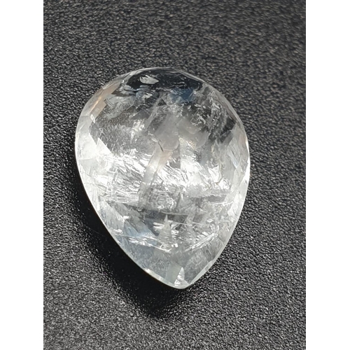 1208 - 6.82 Ct Green Beryl. Pear shape. IDT certified