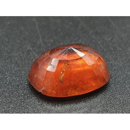 1238 - 10.11cts of Natural Hessonite. Oval cut. IDT certified.