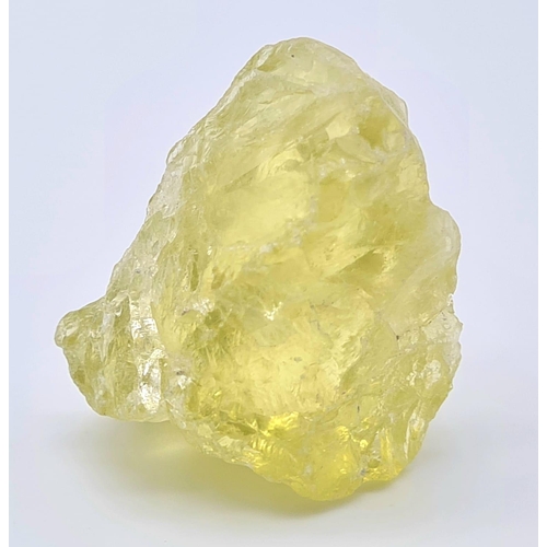 1260 - 97.94 Ct Rough Lemon Quartz, IGL&I Certified