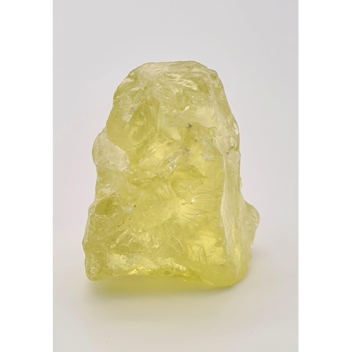 1260 - 97.94 Ct Rough Lemon Quartz, IGL&I Certified