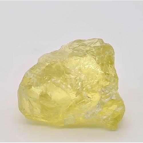 1260 - 97.94 Ct Rough Lemon Quartz, IGL&I Certified