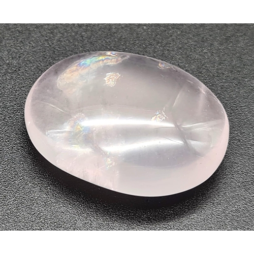 1264 - 46.30 Ct Cabochon Rose Quartz, Oval Shape, GLI Certified.