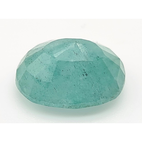 1274 - 5.95 Ct Emerald, Oval Shape, GLI Certified