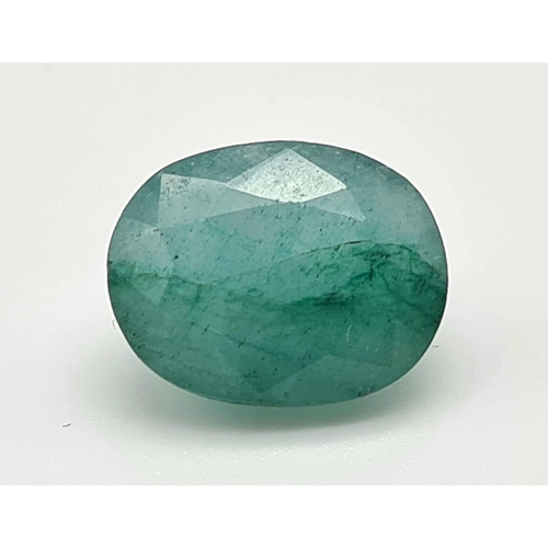 1274 - 5.95 Ct Emerald, Oval Shape, GLI Certified